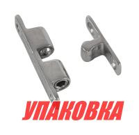 Защелка дверная нержавеющая 44х8 мм (упаковка из 8 шт.)
