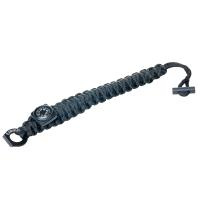 Купить Tramp браслет выживальщика (компас, огниво/2 метра паракорда) (черный) арт. TRA-237