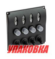 Купить Панель бортового питания 4 переключателя, индикация, автоматы (упаковка из 6 шт.) арт. 10234_pkg_6