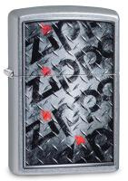 Купить Зажигалка ZIPPO Diamond с покрытием Street Chrome™, латунь/сталь, серебристая, матовая, 38x13x57 мм арт. 29838