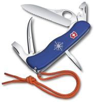 Купить Нож перочинный VICTORINOX Skipper Pro, 111 мм, 12 функций, с фиксатором лезвия, со шнурком, синий арт. 0.8503.2MW