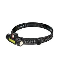 Фонарь налобный "СИБИРСКИЙ СЛЕДОПЫТ-Спектр", съемный, 1 LED + 1 COB, аккум. 220В, USB