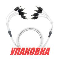 Купить 4-х канальный межблочный кабель из 100% меди для морского применения RCA 7,6 м. MOFCR-25FT.4CH, DS18 (упаковка из 10 шт.) арт. MOFCR-25FT.4CH_pkg_10