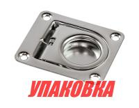 Купить Ручка палубная потайная 64х54х1 мм, подпружиненная, нержавеющая сталь (упаковка из 50 шт.) арт. 51009_pkg_50