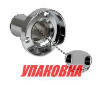 Горловина топливная с грязеотводом хромир. сталь (упаковка из 20 шт.)