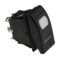 Купить Переключатель двухпозиционный (ON)-ON 12В/16А 6Р с подсветкой без фиксации 1 положения арт. AES111855M