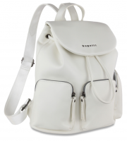 Рюкзак женский Bugatti Elda, белый, полиуретан, 30х17х32 см, 10 л