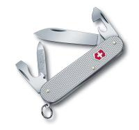 Купить Нож перочинный VICTORINOX Cadet Alox, 84 мм, 9 функций, алюминиевая рукоять, серебристый арт. 0.2601.26