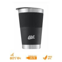 Термокружка Esbit SCULPTOR, из нержавеющей стали с резиновой накладкой, черная, 0.55 л, TBL550SC-SL-BK