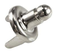 Ответная часть DOT для тентовой застежки с лапками, никелированная латунь