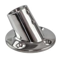 Основание стойки леера 1"(25;4 мм); 60 град; круглое