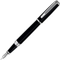 Waterman Exception - Black ST Slim, перьевая ручка, F