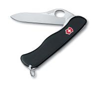 Нож перочинный VICTORINOX Sentinel One Hand, 111 мм, 4 функции, с фиксатором лезвия, чёрный