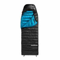 Купить Мешок спальный  Naturehike CWZ400 NH19W400-Z с пуховым конвертом  М черный, 6927595765357 арт. 6927595765357