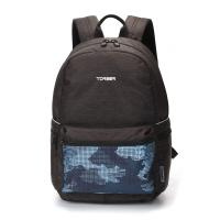 Купить Рюкзак TORBER GRAFFI, серый с карманом синего цвета, полиэстер, 44 x 31 x 18 см арт. T2671-BLU