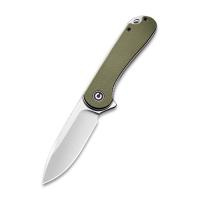 Купить Складной нож CIVIVI Elementum D2 Steel Satin Finished Handle G10 Green арт. C907E