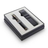 Купить Набор подарочный Parker IM Core - Black GT, перьевая ручка, M + чехол арт. 2122002