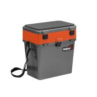 Ящик рыболовный зимний серый/оранжевый (HS-IB-19-GO) Helios