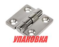 Петля 38x38x4,5 мм, нержавеющая (упаковка из 20 шт.)