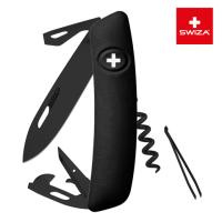 Купить Швейцарский нож SWIZA D03 AllBlack, 95 мм, 11 функций, черный (подар. упак.) арт. KNI.0033.1010