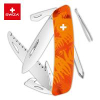 Купить Швейцарский нож SWIZA C06 Camouflage, 95 мм, 12 функций, оранжевый арт. KNI.0060.2060