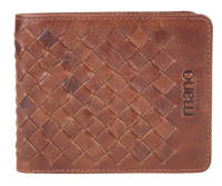 Купить Портмоне Mano Don Luca, натуральная кожа в коньячном цвете, 11х9 см арт. M191945302