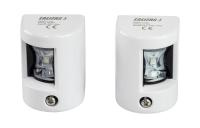 Огни ходовые светодиодные, белый корпус, комплект