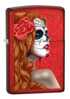 Купить Зажигалка ZIPPO Classic с покрытием Candy Apple Red™, латунь/сталь, красная, глянцевая, 38x13x57 мм арт. 28830