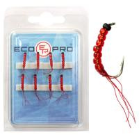 Купить Подвеска S221 "крючок с бисером" Clear Red/Black Head №10 (8 шт.) арт. EPS221CRB10