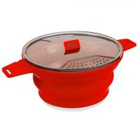 Котелок складной силиконовый Tramp 2,5 л TRC-146, терракотовый