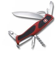 Нож перочинный VICTORINOX RangerGrip 61, 130 мм, 11 функций, с фиксатором лезвия, красный с чёрным