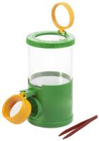 Купить Банка для насекомых Navir «Обзор с трех сторон» с лупами, пинцетом и жуком (матовый зеленый) арт. 1099199