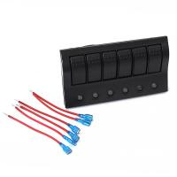 Купить Панель переключателей 6 клавиш с автоматическими выключателями NEKEKE, серия S, со съемной панелью арт. BP6S/P