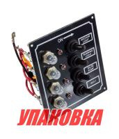 Купить Панель бортового питания 4 переключателя, автоматы (упаковка из 24 шт.) арт. 10544_pkg_24
