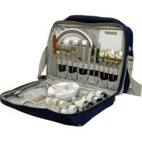 Купить Термосумка с набором для пикника Fiesta Gurman, 4 персоны, синяя арт. FL-003