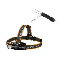 Купить Налобный фонарь Fenix HM61R + складной нож Ruike S22, черный, HM61RS22bk арт. HM61RS22bk
