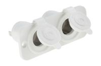 Купить Панель с двумя разъёмами прикуривателя; белая арт. AS245PPW