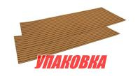 Купить Покрытие палубное EVA, 2400х900х6мм, самоклеящееся, светло-коричневое, тип A, упаковка 2 листа,  Marine Rocket (упаковка из 4 шт.) арт. MR2LBB90OBG_SET2_pkg_4