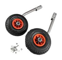 Купить Колеса транцевые для надувной лодки, модульные, удлиненные, D260 мм, нержавеющая сталь  (комплект) арт. pat_065