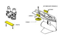 Комплект магниевых анодов Mercury Verado (4 цил.)