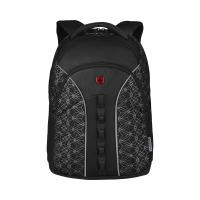 Купить Рюкзак WENGER Sun 16'', черный со светоотражающим принтом, полиэстер, 35x27x47 см, 27 л арт. 610213