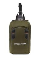 Купить Рюкзак SWISSGEAR с одним плечевым ремнем, зеленый/оранжевый, полиэстер рип-стоп, 18 x 5 x 33 см, 4 л арт. 3992606550