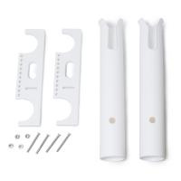 Держатель спиннинга SUNFINE двойной 50мм, белый пластик