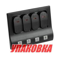 Купить Панель бортового питания 4 переключателя, индикация, автоматы (упаковка из 2 шт.) арт. 10324_pkg_2