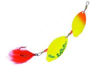 Блесна вращ. Mepps TANDEM PIKE, OR/Chartreuse/SILVER (блистер)