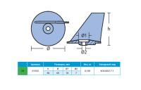 Анод цинковый Tohatsu/Nissan