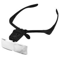 Купить Лупа-очки Kromatech налобная 1,0/1,5/2,0/2,5/3,5x, с подсветкой (2 LED) MG9892B арт. 1076291