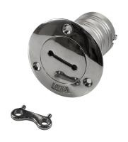 Горловина заливная для бензина 50 мм ; нерж. сталь  с ключом