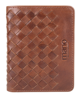 Купить Портмоне для кредитных карт Mano Don Luca, натуральная кожа в коньячном цвете, 8,5х11 см арт. M191945102