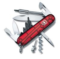 Купить Нож перочинный VICTORINOX CyberTool 29, 91 мм, 27 функций, полупрозрачный красный арт. 1.7605.T